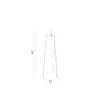 Accesoriu TRISTAN, negru, finisaj mat, 230V, E27, 1x60W, IP20 2