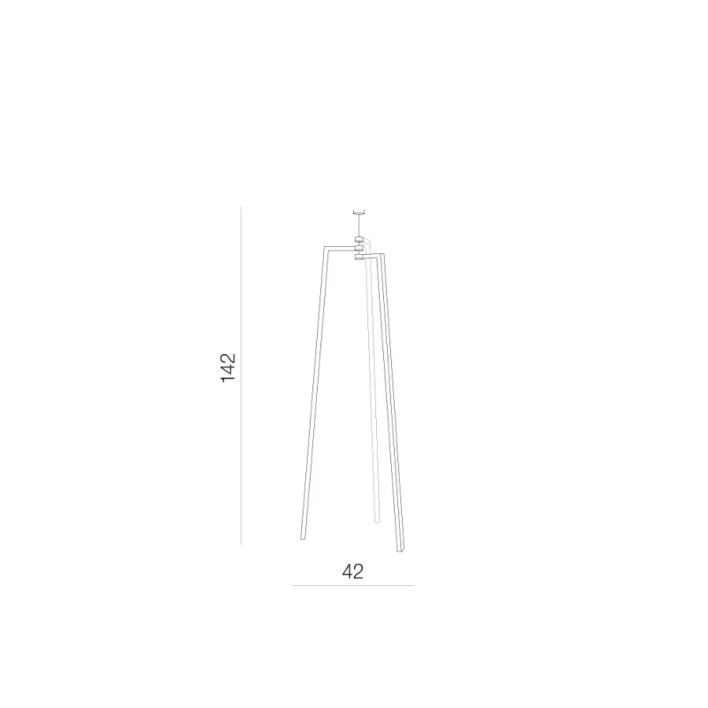 Accesoriu TRISTAN, negru, finisaj mat, 230V, E27, 1x60W, IP20 2