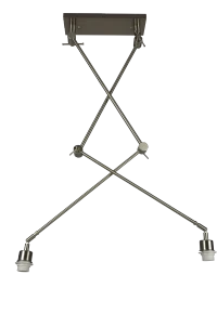 Accesoriu ADAM S, nickel, finisaj periat, 230V, E27, 2x60W, IP20
