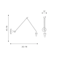 Accesoriu ADAM S, nickel, finisaj periat, 230V, E27, 1x60W, IP20 2