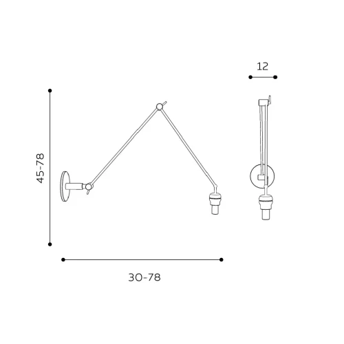 Accesoriu ADAM S, nickel, finisaj periat, 230V, E27, 1x60W, IP20