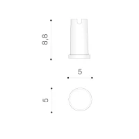 Aplică ALF 3000K, negru, finisaj mat, 230V, LED, 1x2W, 17lm, 3100K, CRI ≥80, IP65 2