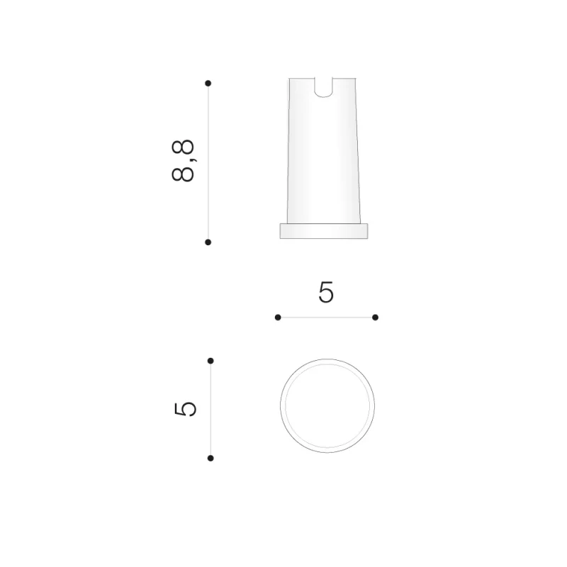 Aplică ALF 3000K, negru, finisaj mat, 230V, LED, 1x2W, 17lm, 3100K, CRI ≥80, IP65 2