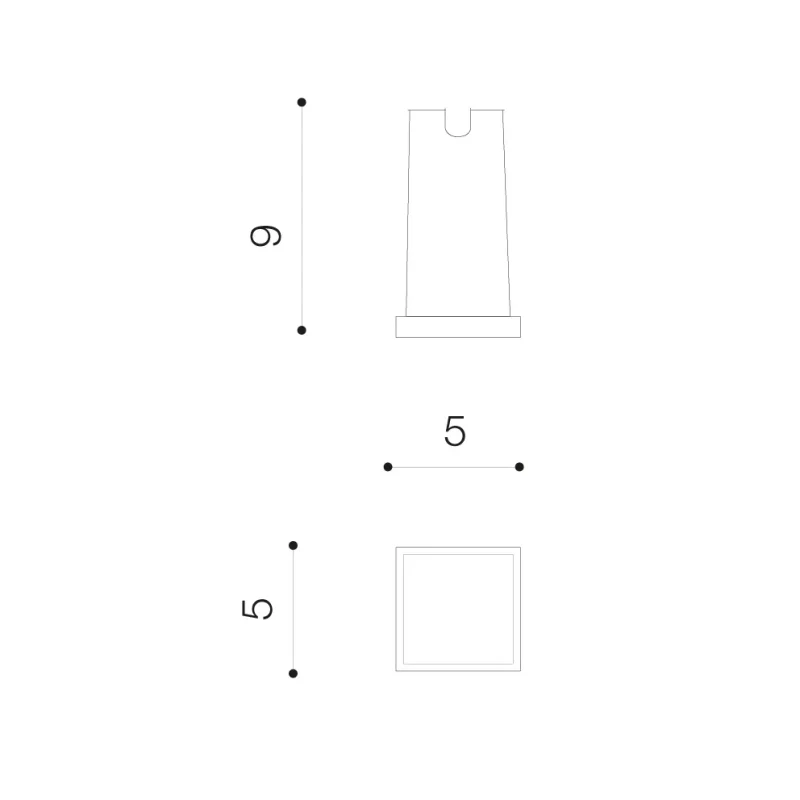 Aplică ALF 3000K, gri închis, finisaj mat, 230V, LED, 1x2,2W, 26lm, 3000K, CRI ≥80, IP65 2