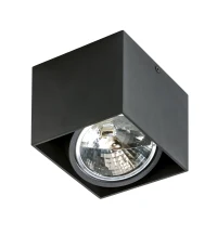 Spot aparent ALEX, negru, finisaj mat, 12V, AR111+ G5.3, 1x20W / 50W, Dimm, IP20