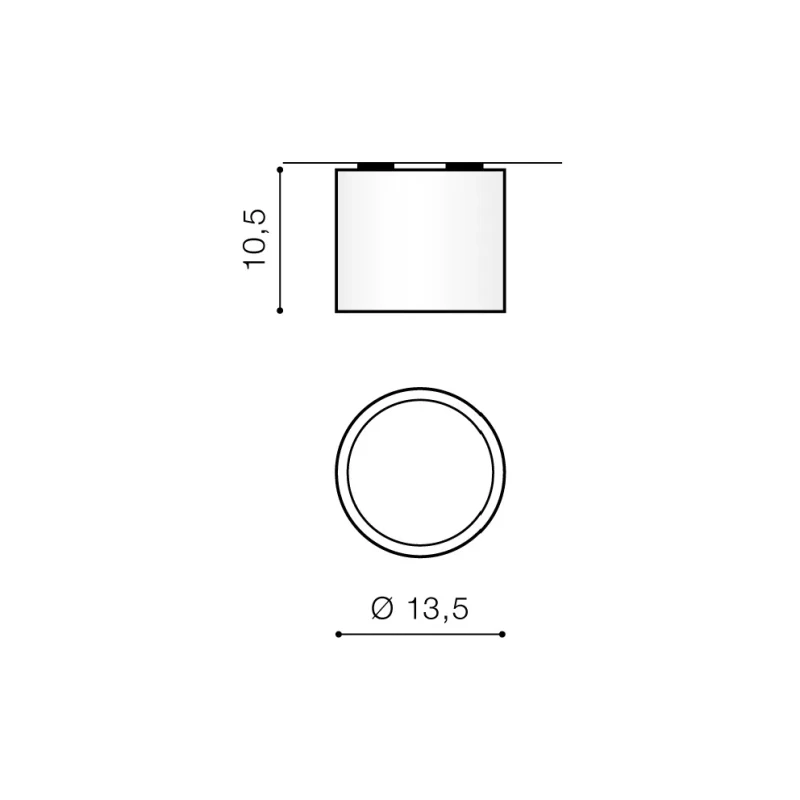 Spot aparent ALIX, negru, finisaj mat, 230V, ES111 + GU10, 1x50W, IP20 2