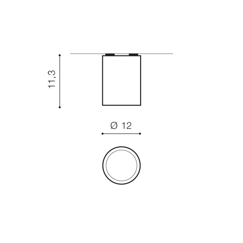 Spot aparent ALIX, negru, finisaj mat, 230V, ES111 + GU10, 1x50W, IP65 2
