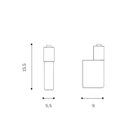 Accesoriu AMADEO, crom, finisaj strălucitor, 230V, E27, 1x60W, IP20 2