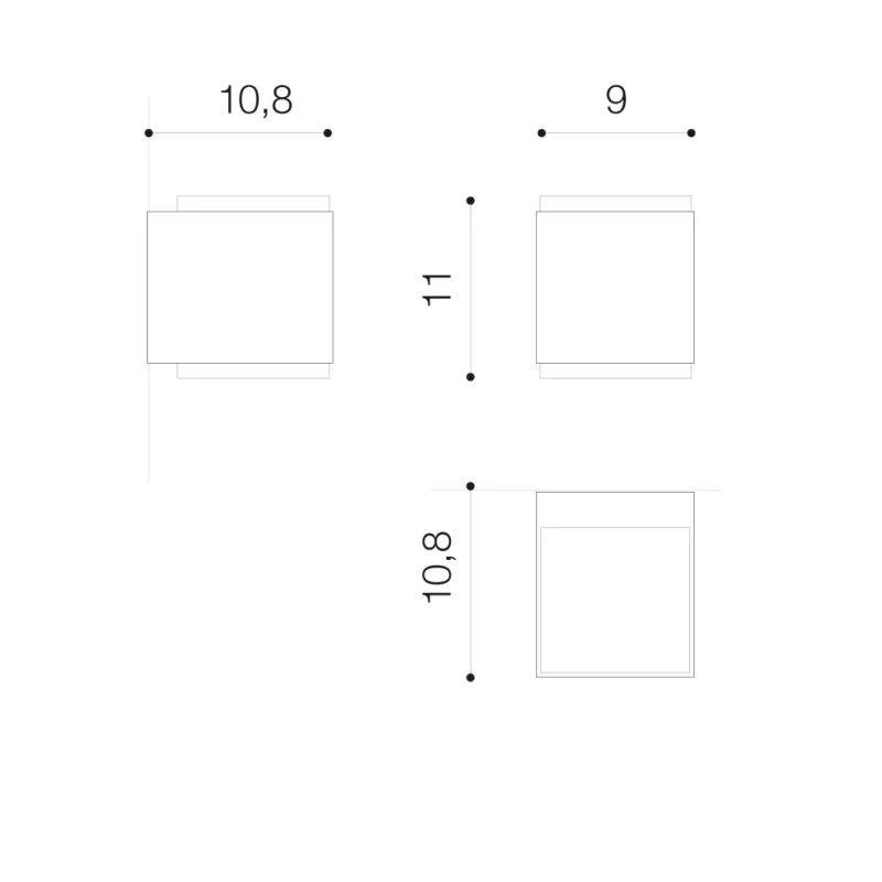 Aplică ARBAX, gri închis, finisaj mat, 230V, LED, 2x13W, 311lm, 3000K, CRI ≥80, IP54 2