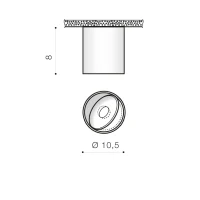 Spot aparent BOSTON, alb, finisaj mat, 230V, LED, 1x11W, 684lm, 3200K, CRI ≥80, IP20 2