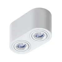 Spot aparent BRANT, alb, finisaj mat, 230V, GU10, 2x40W, IP20