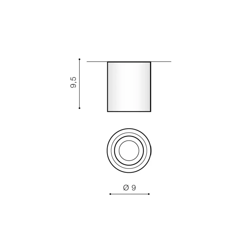 Spot aparent BRANT, alb, finisaj mat, 230V, GU10, 1x40W, IP20 2