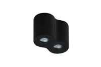 Spot aparent BROSS, negru, finisaj mat, 230V, GU10, 2x40W, IP20