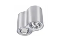 Spot aparent BROSS, aluminiu, finisaj periat, 230V, GU10, 2x40W, IP20