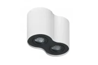 Spot aparent BROSS, alb, finisaj mat, 230V, GU10, 2x40W, IP20