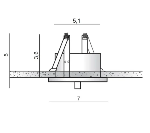 Accesoriu CANOPY, alb, finisaj mat, IP20