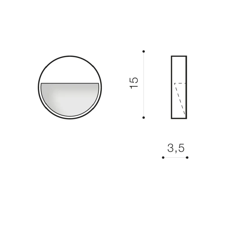 Aplică CASORIA R, gri închis, finisaj mat, 230V, LED, 1x7W, 121lm, 3100K, CRI ≥80, IP54 2