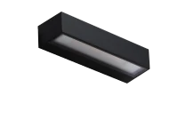 Aplică COSEL, negru, finisaj mat, 230V, LED, 2x15W, 614lm, 3000K, CRI ≥80, IP54