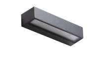 Aplică COSEL, gri închis, finisaj mat, 230V, LED, 2x15W, 577lm, 3000K, CRI ≥80, IP54