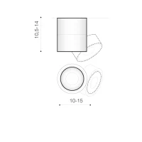 Spot aparent COSTA 4000K, alb, finisaj mat, 230V, LED, 1x12W, 956lm, 3900K, CRI ≥80, IP20 2