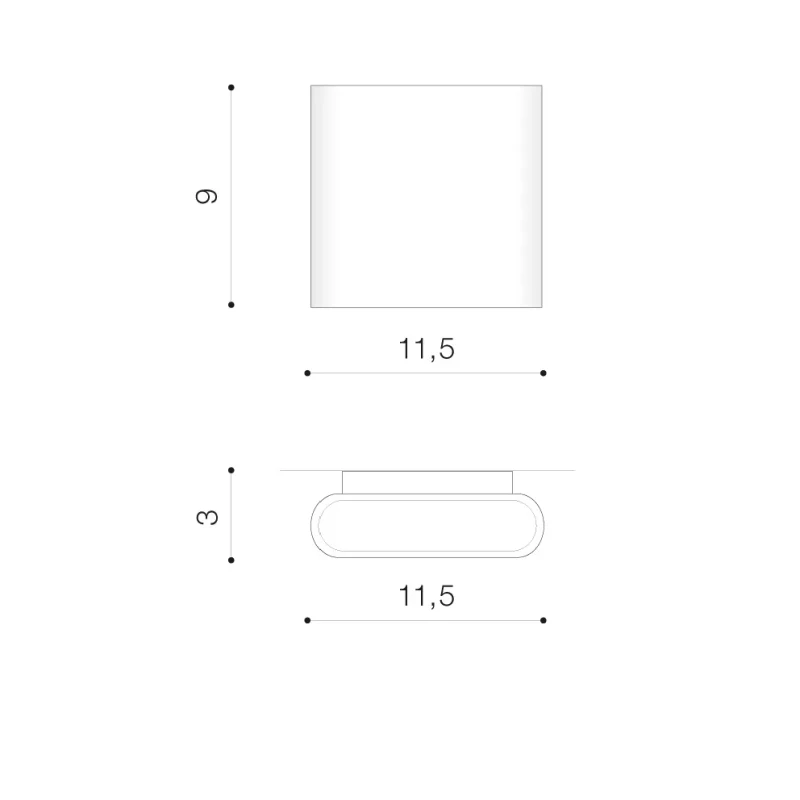 Aplică CREMONA S, negru, finisaj mat, 230V, LED, 2x7W, 157lm, 2900K, CRI ≥80, IP54 2