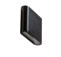 Aplică CREMONA S, negru, finisaj mat, 230V, LED, 2x7W, 157lm, 2900K, CRI ≥80, IP54
