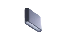 Aplică CREMONA S, gri închis, finisaj mat, 230V, LED, 2x7W, 143lm, 2900K, CRI ≥80, IP54