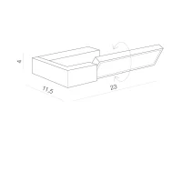 Aplică DALEN 4000K, alb, finisaj mat, 230V, LED, 1x9W, 728lm, 4000K, CRI ≥80, IP20 2