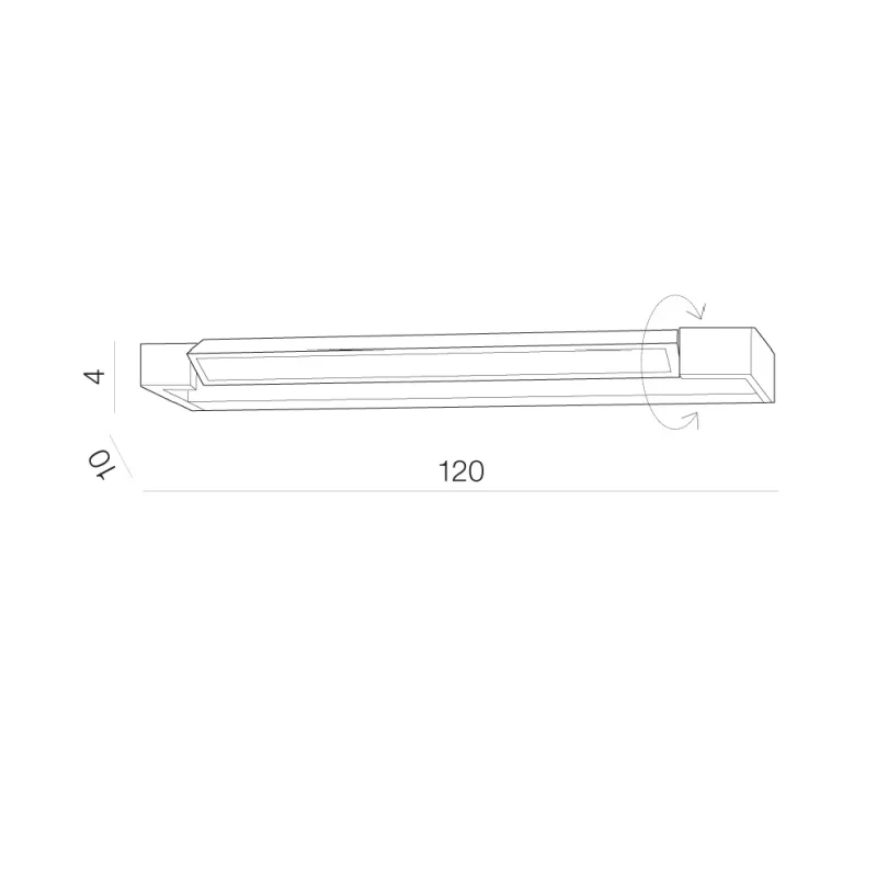 Aplică DALI 4000K, negru, finisaj mat, 230V, LED, 1x36W, 3564lm, 4000K, CRI ≥80, IP44 2