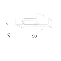Aplică DALI 4000K, alb, finisaj mat, 230V, LED, 1x9W, 900lm, 4000K, CRI ≥80, IP44 2