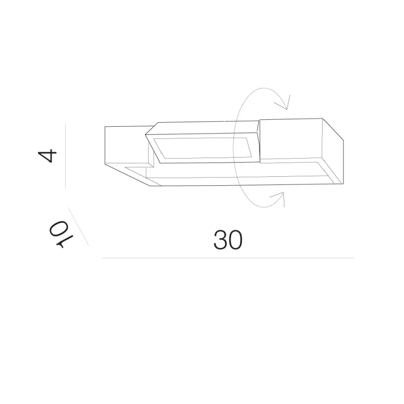 Aplică DALI 4000K, alb, finisaj mat, 230V, LED, 1x9W, 900lm, 4000K, CRI ≥80, IP44 2