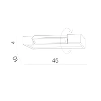 Aplică DALI 3000K, alb, finisaj mat, 230V, LED, 1x12W, 1336lm, 2900K, CRI ≥80, IP44 2