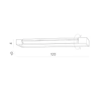 Aplică DALI 4000K, alb, finisaj mat, 230V, LED, 1x36W, 3564lm, 4000K, CRI ≥80, IP44 2
