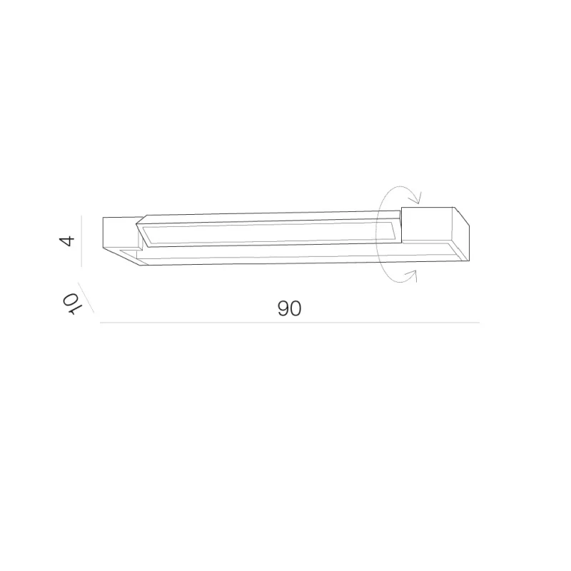 Aplică DALI 3000K, alb, finisaj mat, 230V, LED, 1x23W, 2165lm, 2900K, CRI ≥80, IP44 2