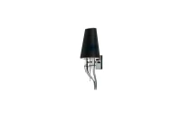 Aplică DIABLO, negru, finisaj textil, 230V, E14, 2x40W, IP20