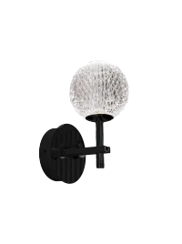 Aplică EDEM, negru, finisaj mat, 230V, LED, 1x4,2W, 336lm, 3000K, CRI ≥90, IP20