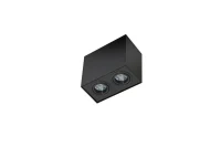 Spot aparent ELOY, negru, finisaj mat, 230V, GU10, 2x40W, IP20