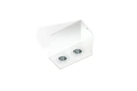 Spot aparent ELOY, alb, finisaj mat, 230V, GU10, 2x40W, IP20