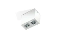 Spot aparent ELOY, alb, finisaj mat, 230V, GU10, 2x40W, IP20