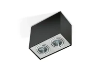 Spot aparent ELOY, negru, finisaj mat, 230V, GU10, 2x40W, IP20