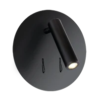 Aplică FARO, negru, finisaj mat, 230V, LED, 2x9W, 281lm, 3000K, CRI ≥80, IP20