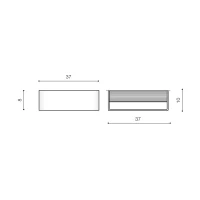 Aplică FELIX L, alb, finisaj mat, 230V, LED, 1x12W, 245lm, 3000K, CRI ≥80, IP20 2