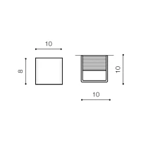 Aplică FELIX S, alb, finisaj mat, 230V, LED, 1x6W, 45lm, 2400K, CRI ≥80, IP20 2