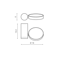 Spot GALENA, alb, finisaj mat, 230V, LED, 1x11W, 998lm, 3000K, CRI ≥80, IP20 2