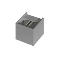 Aplică GAMBINO, gri deschis, finisaj mat, 230V, LED, 2x6W, 480lm, 3000K, CRI ≥80, IP54