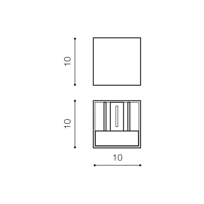 Aplică GAMBINO, alb, finisaj mat, 230V, LED, 2x6W, 480lm, 3000K, CRI ≥80, IP54 2