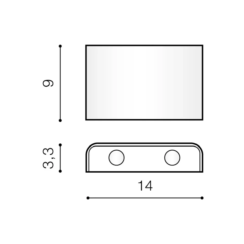 Aplică GINNO, alb, finisaj mat, 230V, LED, 4x5W, 219lm, 3000K, CRI ≥80, IP20 2