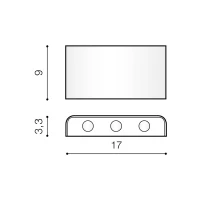 Aplică GINNO, aluminiu, finisaj periat, 230V, LED, 6x7W, 440lm, 3000K, CRI ≥80, IP20 2