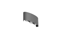 Aplică GINNA, gri închis, finisaj mat, 230V, LED, 6x6W, 508lm, 2900K, CRI ≥80, IP54