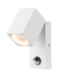 Aplică GORAN, alb, finisaj mat, 230V, GU10, 1x40W, IP54